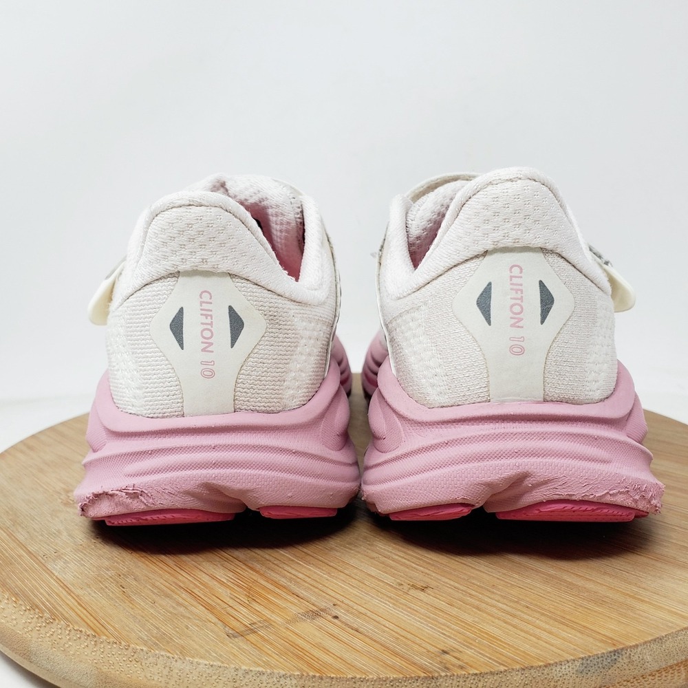Hoka One One Clifton 10 Shoes Kids 11.5 Pink Little Kid Boys Girls Strap Sneaker - Picture 8 of 13